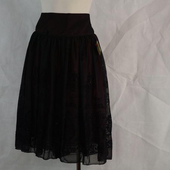 JESSICA Tule/Net/Layered Embossed Skirt SZ 12 NWT #B44 - Picture 5 of 10